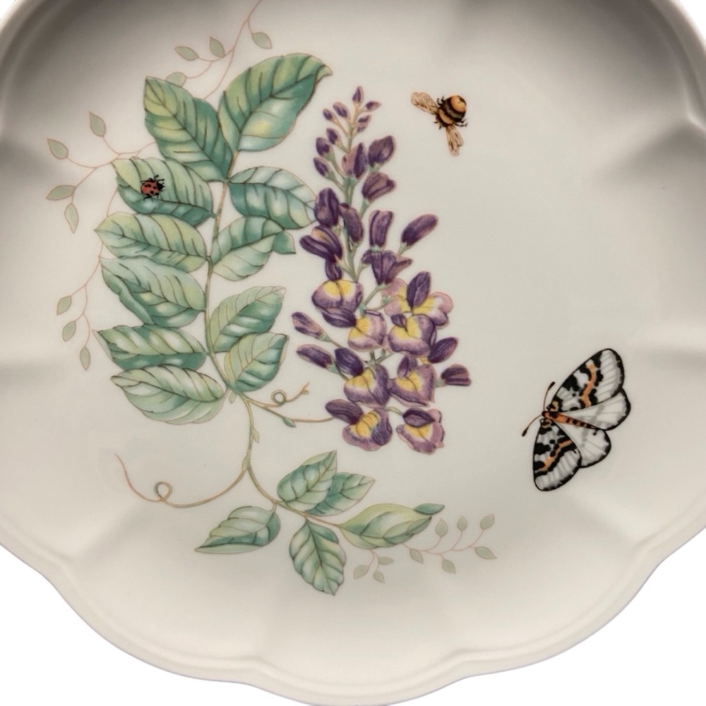 Butterfly Meadow Lenox Eastern Tailed Blue Butterfly Luncheon Plate Made In USA - Picture 2 of 7